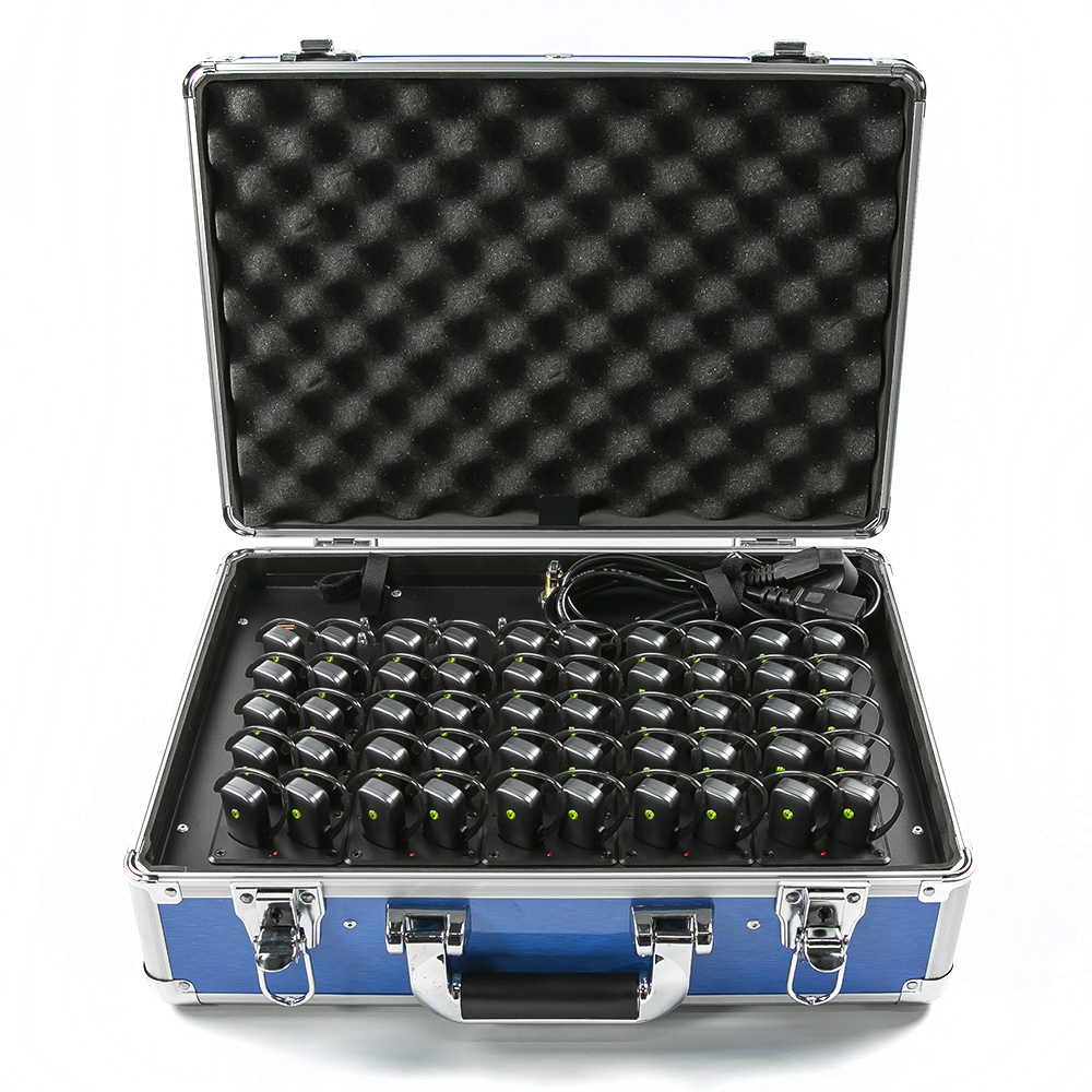 BCT Earpiece Earphone Receiver Radio Transmitter Suitcase Storage Box with UV Disinfection 