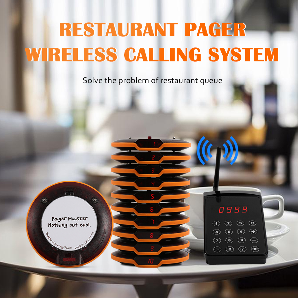 Coaster pager system restaurant pager wireless calling system