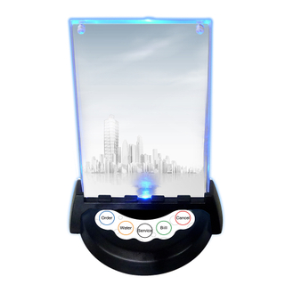 Wireless restaurant calling system table menu call paging system service call bell with light