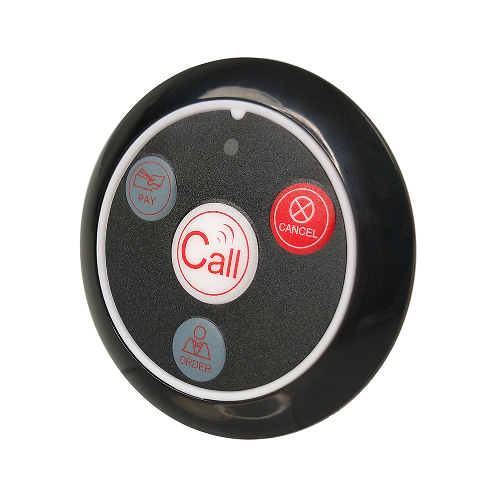 Wireless Waiter Service Call Button Restaurant Table Pager Transmitter 433MHz Call Bell