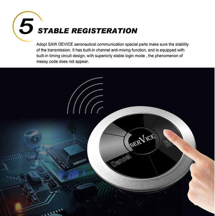 Wireless restaurant table buzzer system call button buzzer for ...